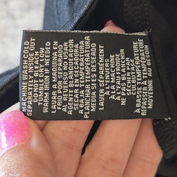 Fashion Nova Jeans Womens 9 Black Valentina High Rise Flare Raw Hem Stretch Boho - Picture 6 of 11